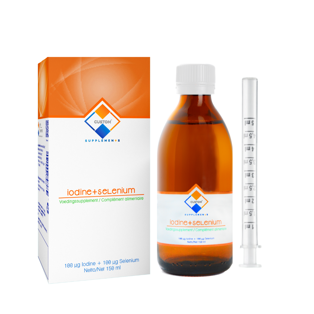 Custom Supplements® 100 mcg İyot+100 mcg Selenyum Likit Çözelti (150 ml)