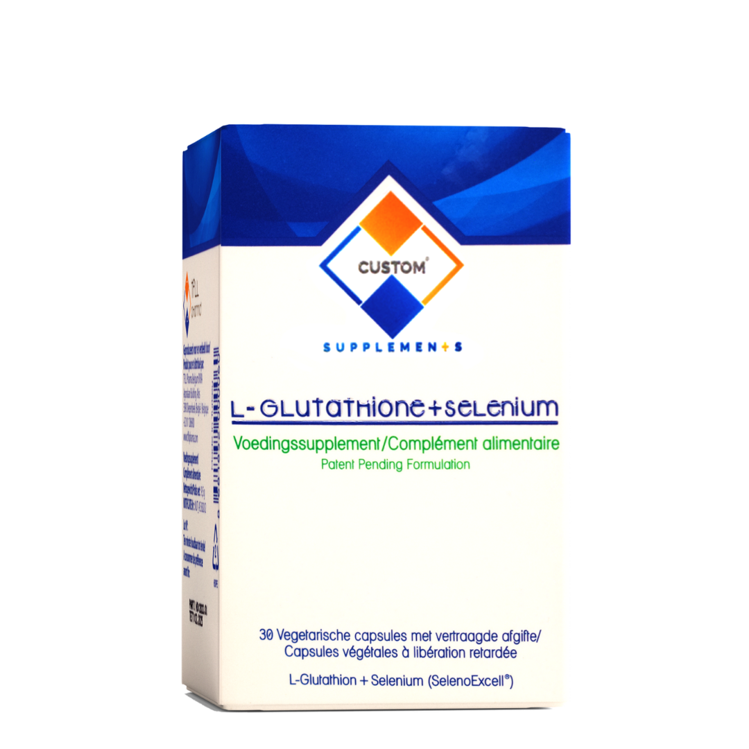 Custom Supplements® 500 mg Glutatyon + 10 mcg Selenyum Enterik Kapsül (30 Kapsül)